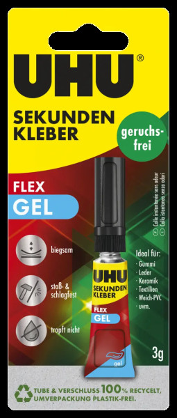 UHU SUPERFLEX GEL Sekundenkleber, 3g