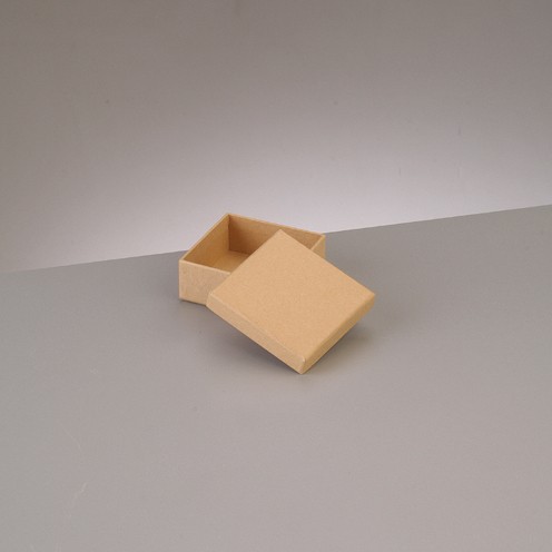 Box Quadrat, aus Pappmaché, 6,5 x 6,5 x 4,5 cm