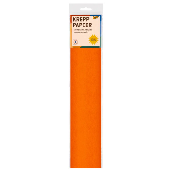 Krepppapier, 10er Pack, 50 cm x 2,5 m, orange