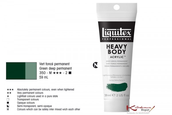 Liquitex Heavy Body, 59ml - Dunkelgrün Permanent