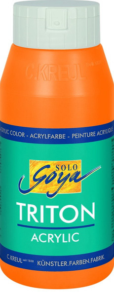 SOLO GOYA TRITON ACRYLIC BASIC, 750 ml, Fluoresziernd Orange