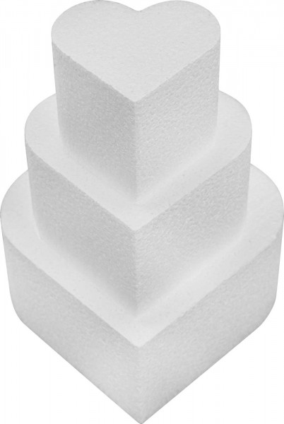 Styropor-Torte - Cake Dummy, Herz-Mini