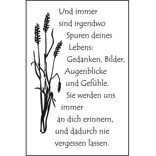 Clear Stamps - Trauer Und Immer...