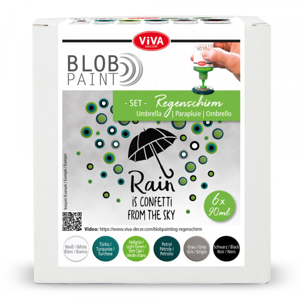 Blob Paint FarbSet Regenschirm, 6 tlg. 6 x 90 ml