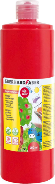 Fingerfarbe EFA Color, 750 ml, geraniumrot