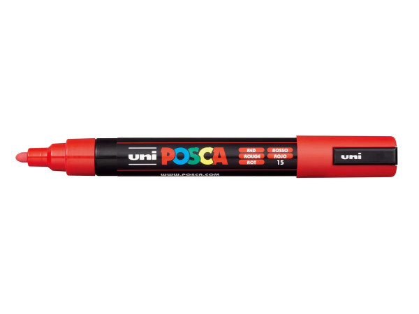 POSCA Marker PC-5M, rot