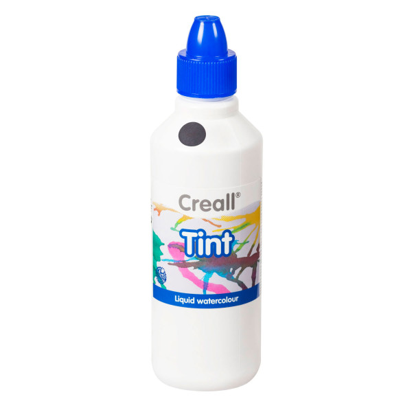 Creall-tint, Wassermaltinte / Aquarellfarbe, 500 ml, schwarz