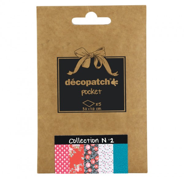 Decopatch Pocket Papier, 5er Sortiment, Collection No 2