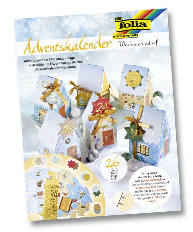 Adventskalender Weihnachtsdorf KreativDepot