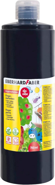 Fingerfarbe EFA Color, 750 ml, schwarz