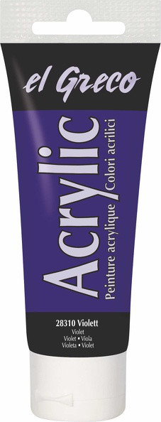 Acrylfarbe el Greco Acrylic, 75 ml - Violett