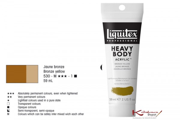 Liquitex Heavy Body, 59ml - Bronzegelb