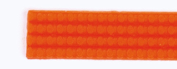 Wachsperlstreifen, 2mm, 20cm, 11 Stk., orange