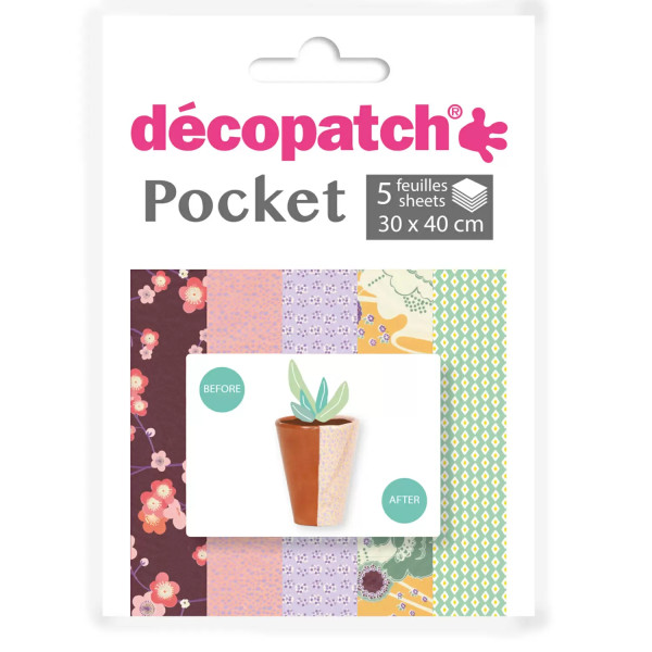 Decopatch Pocket Papier, 5er Sortiment, Collection No 25