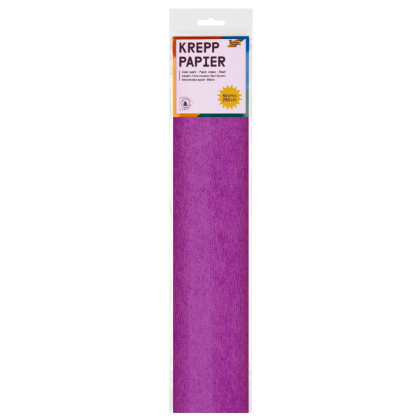 Krepppapier, 10er Pack, 50 cm x 2,5 m, primel