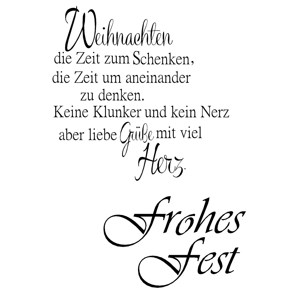 Clear Stamps - Frohes Fest | Kreativ-Depot