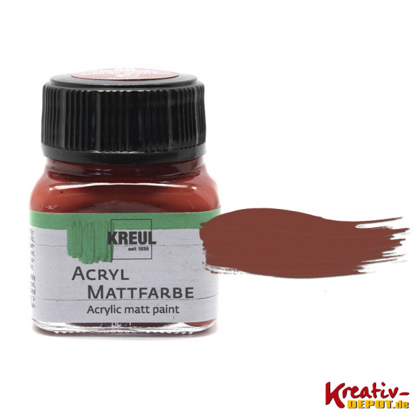 Kreul Acryl-Mattfarbe, 20 ml, Rehbraun