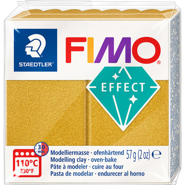 FIMO effect, Modelliermasse, 57 g, Metallic Gold