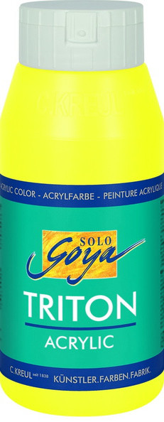 SOLO GOYA TRITON ACRYLIC BASIC, 750 ml, Fluoresziernd Gelb