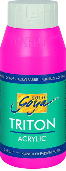 SOLO GOYA TRITON ACRYLIC BASIC, 750 ml, Fluoresziernd Pink