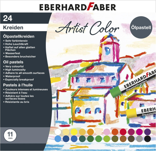 Artist Color Ölpastellkreiden, 24 Kreiden im Kartonetui