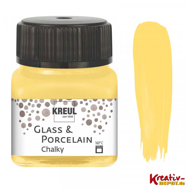 Glass & Porcelain Chalky - Yellow Safran, 20 ml