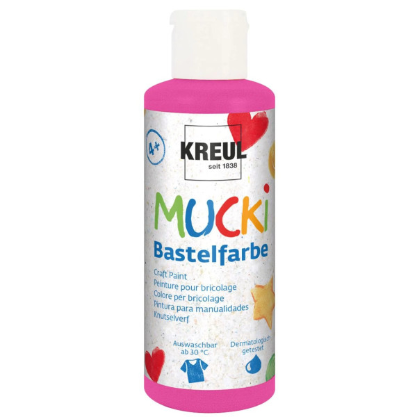 Mucki Bastelfarbe, 80 ml, Pink