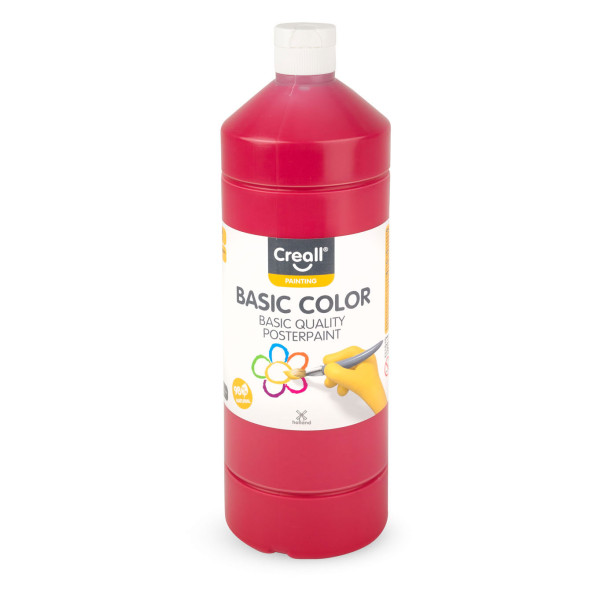 Basic-color, Schultempera, 1000 ml, dunkelrot