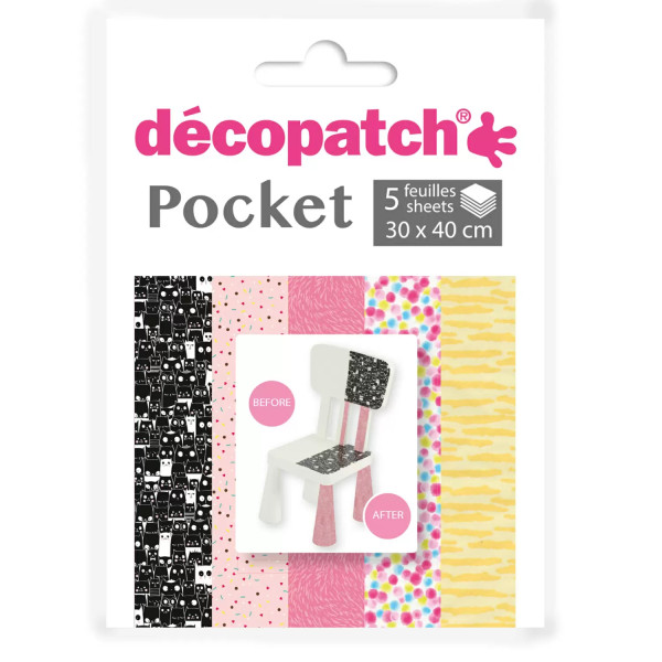 Decopatch Pocket Papier, 5er Sortiment, Collection No 29