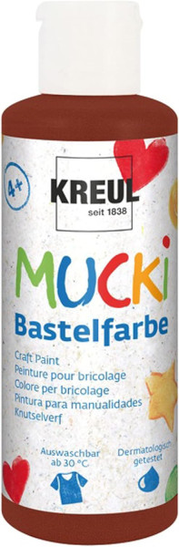 Mucki Bastelfarbe, 80 ml, Braun