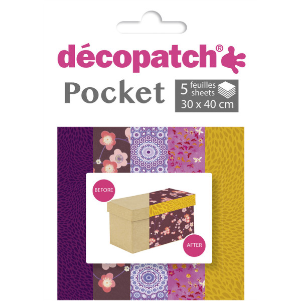 Decopatch Pocket Papier, 5er Sortiment, Collection No 5