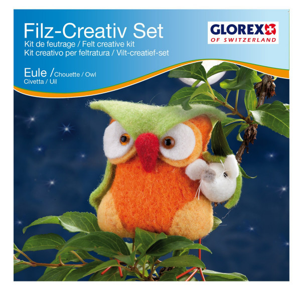 Filz-Creativ Set Eule mit Maus