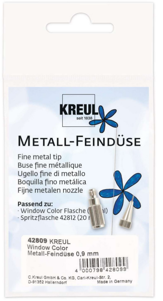 KREUL Window Color Metall-Feindüsen 0,9mm