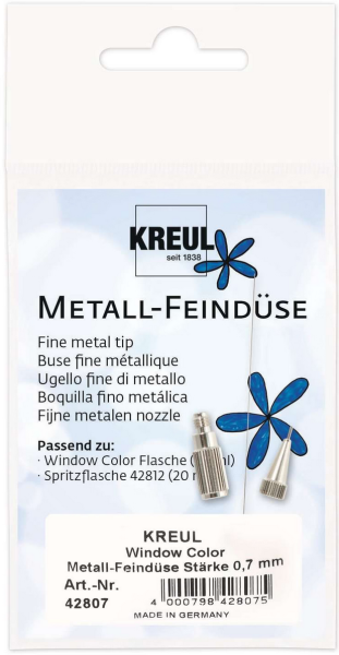 KREUL Window Color Metall-Feindüsen 0,7mm