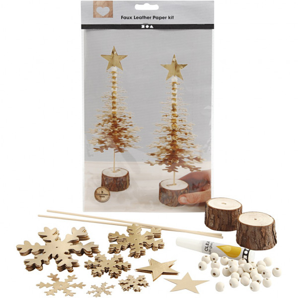 Materialset "Weihnachts-Tanne gold"