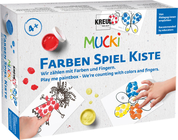 MUCKI Farben Spiel Kiste, Wir zählen mit Farben und Fingern