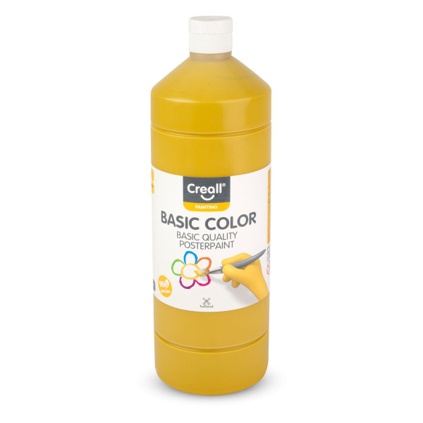 Basic-color, Schultempera, 1000 ml, ocker