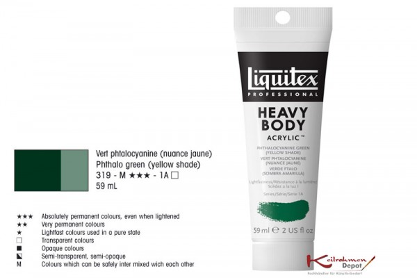 Liquitex Heavy Body, 59ml - Phthalogrün (Gelbton)