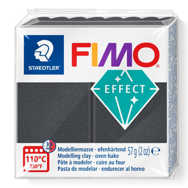 FIMO effect, Modelliermasse, 57 g, Metallic Stahlgrau