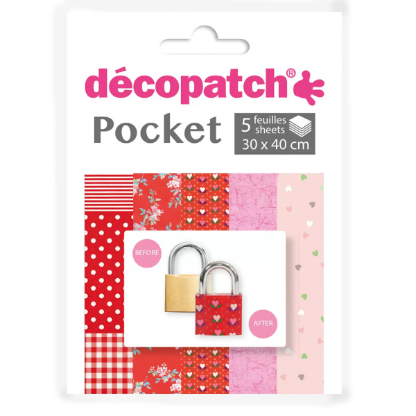 Decopatch Pocket Papier, 5er Sortiment, Collection No 28