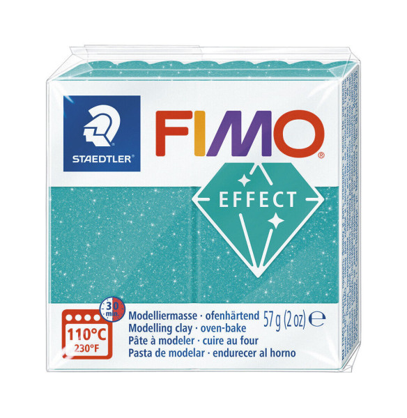 FIMO effect, Modelliermasse, 57 g, Galaxy Türkis