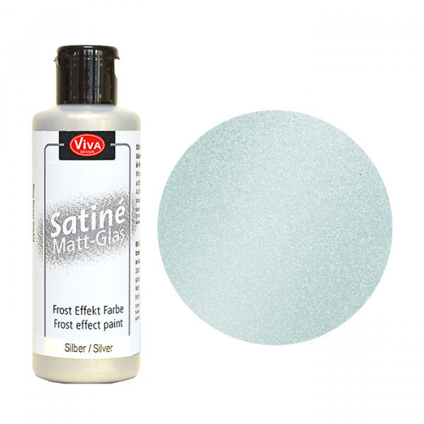 Viva Decor Satine Matt-Glas, 82 ml, silber