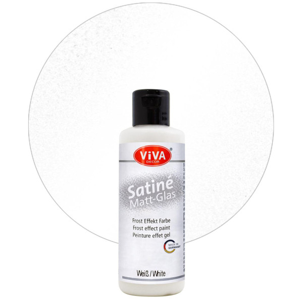 Viva Decor Satine Matt Glas, 82 ml, Weiß