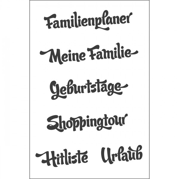 Clear Stamps - Familienplaner