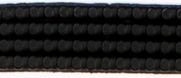 Wachsperlstreifen, 2mm, 20cm, 11 Stk., schwarz