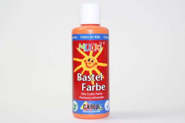 Mucki Bastelfarbe, 80 ml, Orange