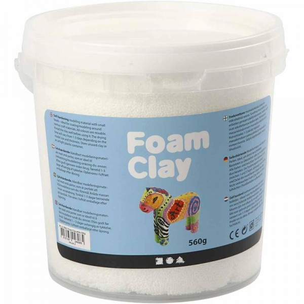 Foam Clay - Weiß, 560g