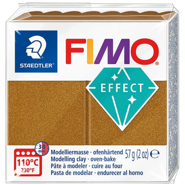 FIMO effect, Modelliermasse, 57 g, Metallic Antik Bronze