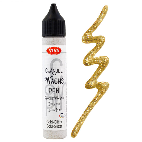 Viva Decor Wachs-Pen, 25 ml, Gold-Glitter