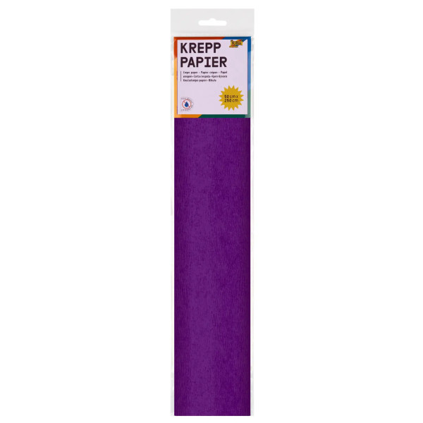 Krepppapier, 10er Pack, 50 cm x 2,5 m, dunkelviolett